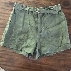 Army Green high waisted Shorts